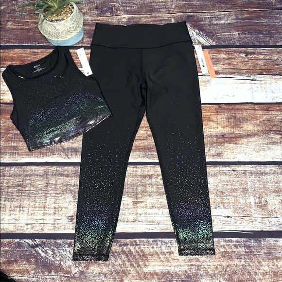 💕Aqua Athletics leggings and top - Picture 2 of 5